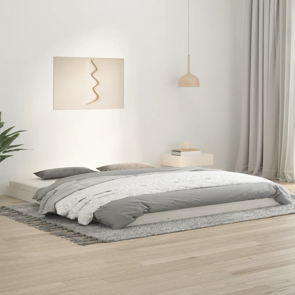 Bed Frame Without Mattress Solid Wood Pine
