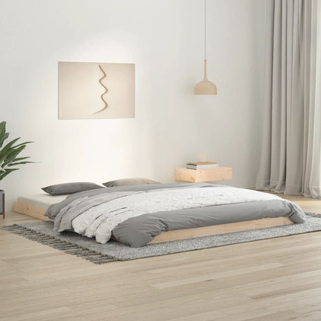 Bed Frame Without Mattress Solid Wood Pine