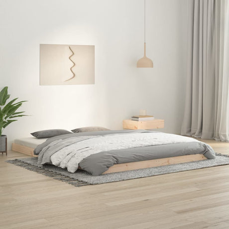 Bed Frame Without Mattress Solid Wood Pine