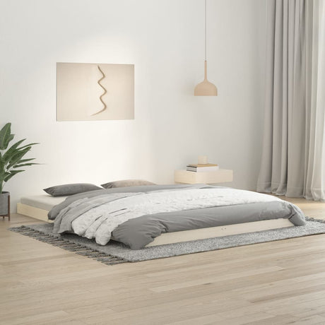 Bed Frame Without Mattress Solid Wood Pine