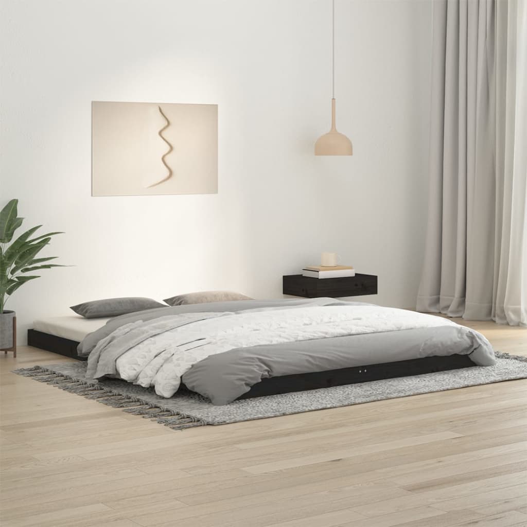 Bed Frame Without Mattress Solid Wood Pine