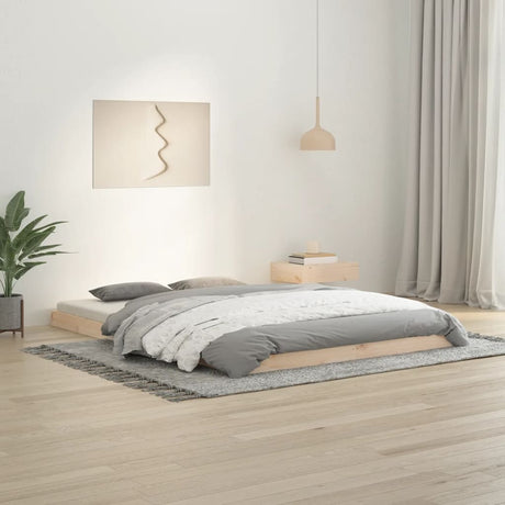 Bed Frame Without Mattress Solid Wood Pine