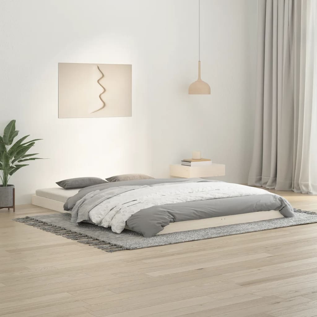 Bed Frame Without Mattress Solid Wood Pine