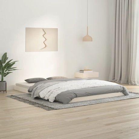 Bed Frame Without Mattress Solid Wood Pine