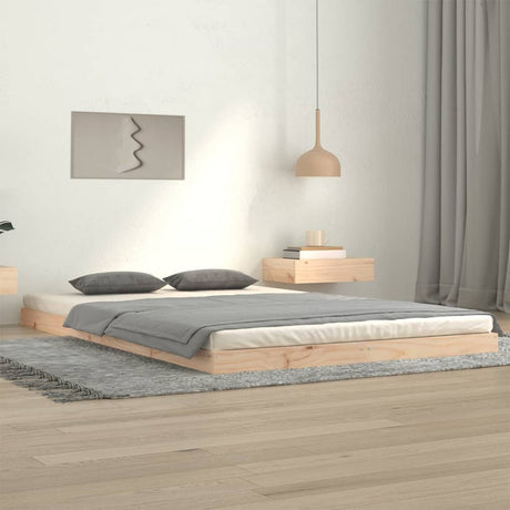 Bed Frame Without Mattress Solid Wood Pine