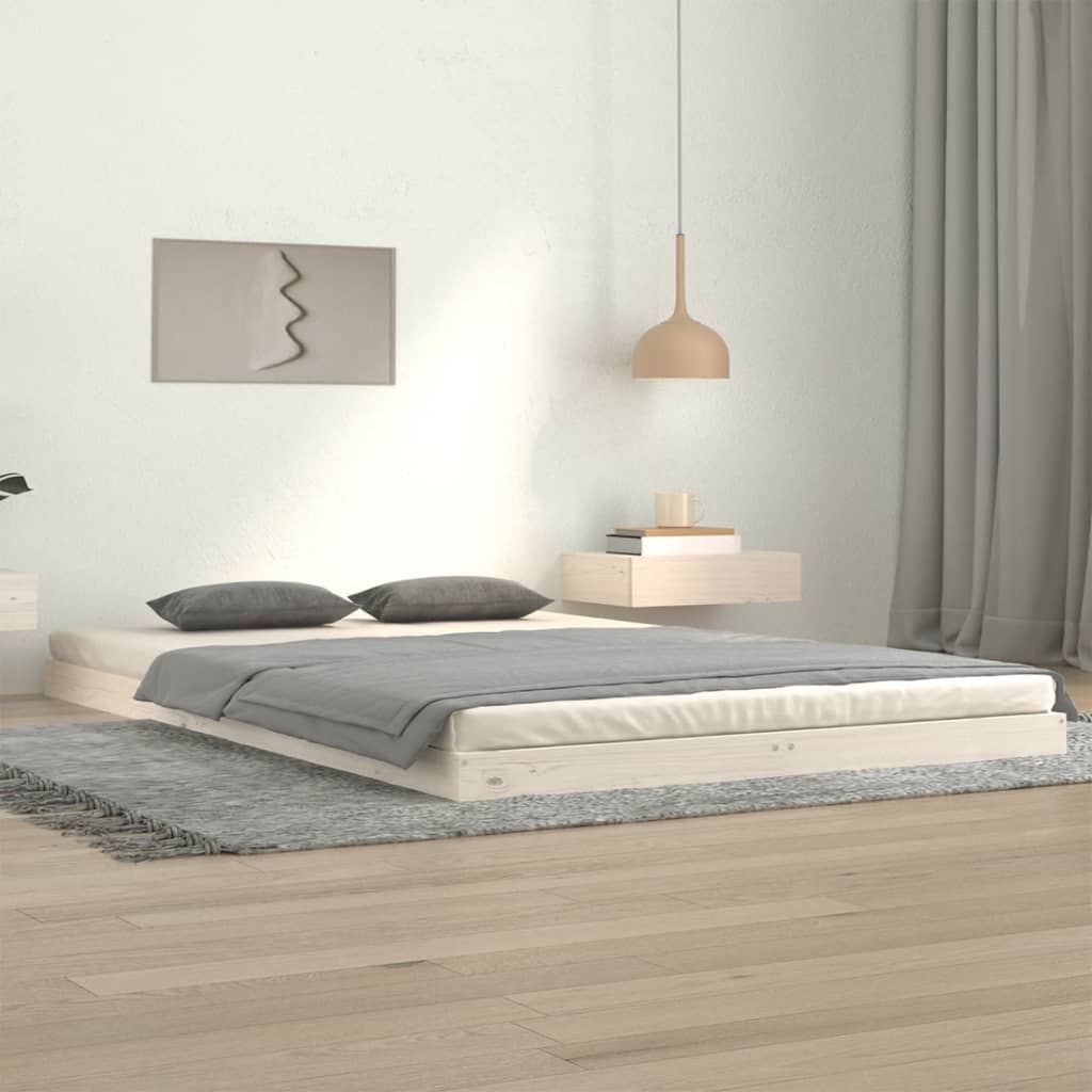 Bed Frame Without Mattress Solid Wood Pine