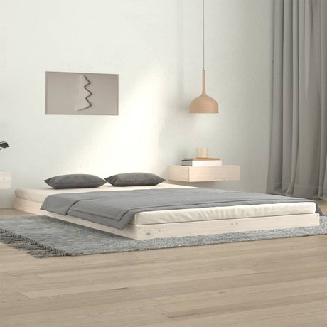 Bed Frame Without Mattress Solid Wood Pine