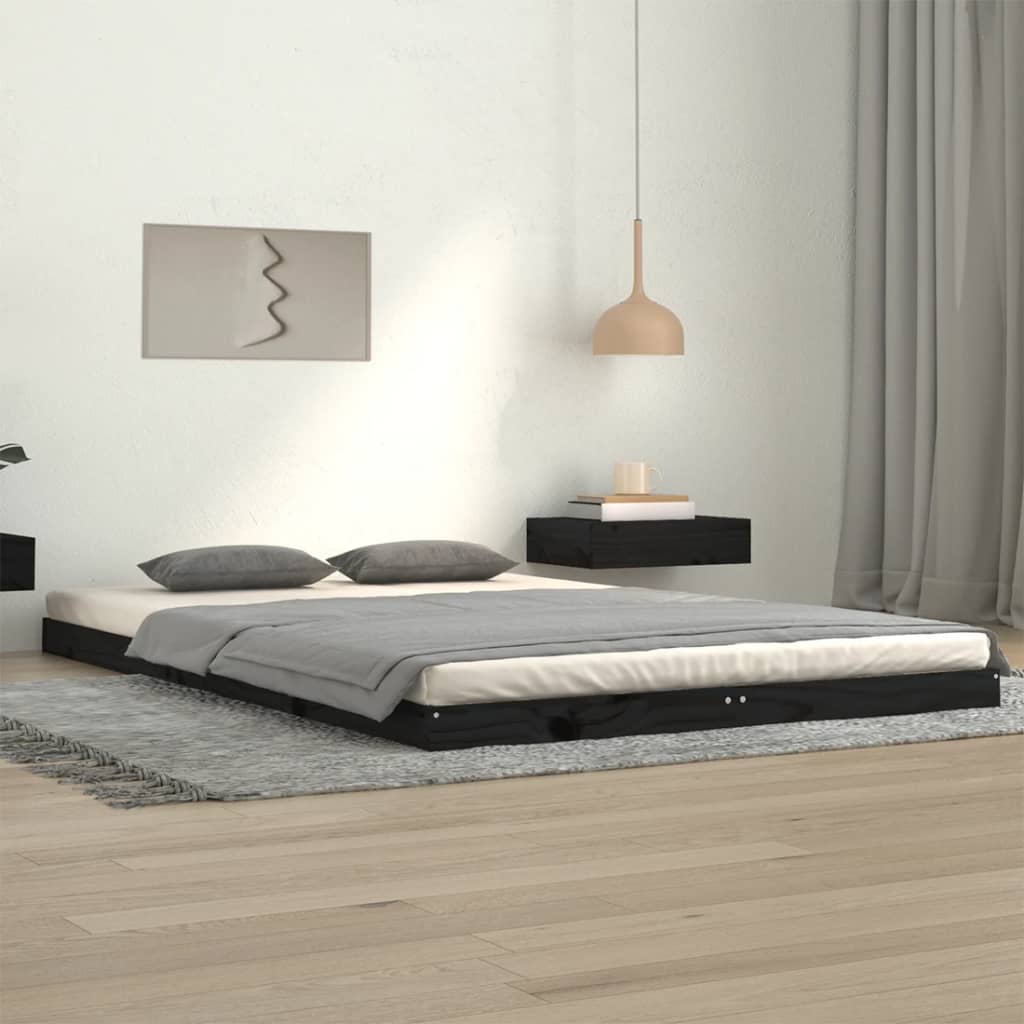 Bed Frame Without Mattress Solid Wood Pine