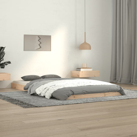 Bed Frame Without Mattress Solid Wood Pine
