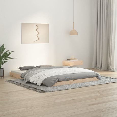 Bed Frame Without Mattress Solid Wood Pine