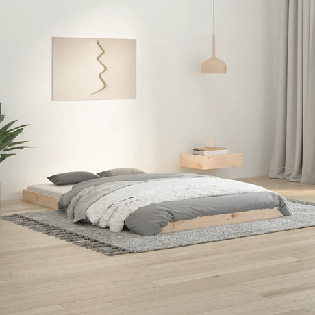 Bed Frame Without Mattress Solid Wood Pine