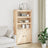 Highboard 80X35X154 Cm Solid Wood Pine
