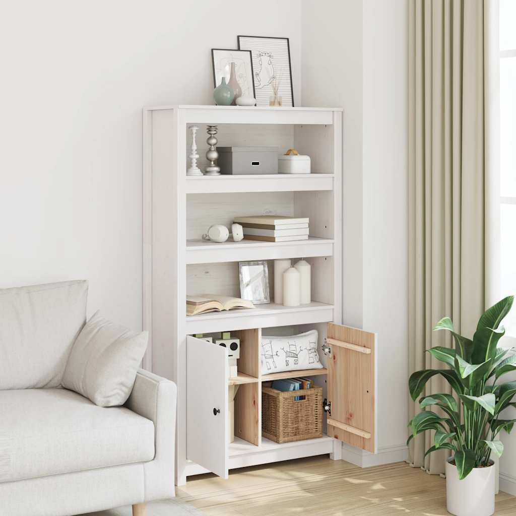 Highboard 80X35X154 Cm Solid Wood Pine