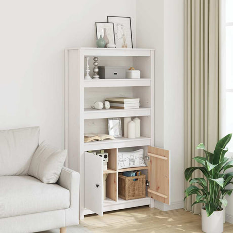 Highboard 80X35X154 Cm Solid Wood Pine