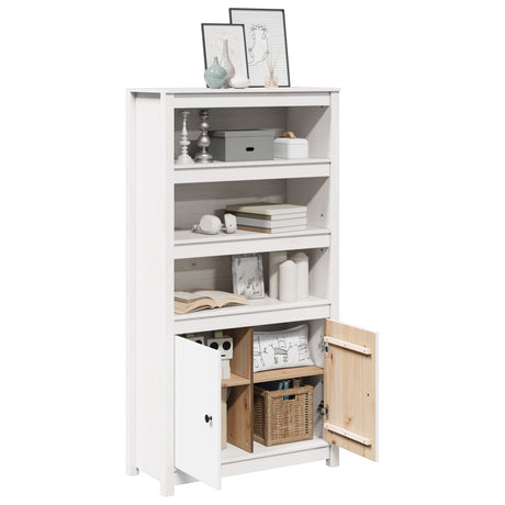 Highboard 80X35X154 Cm Solid Wood Pine
