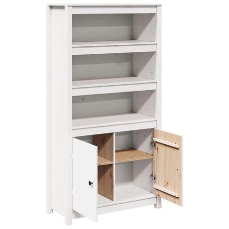 Highboard 80X35X154 Cm Solid Wood Pine