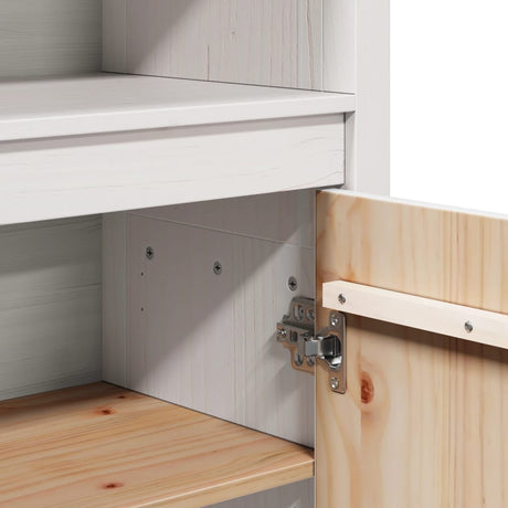 Highboard 80X35X154 Cm Solid Wood Pine