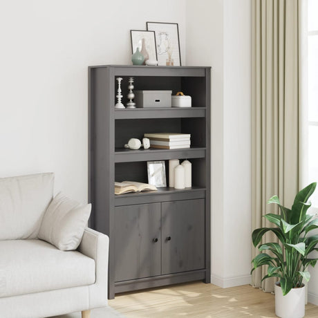 Highboard 80X35X154 Cm Solid Wood Pine