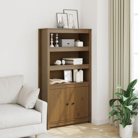 Highboard 80X35X154 Cm Solid Wood Pine