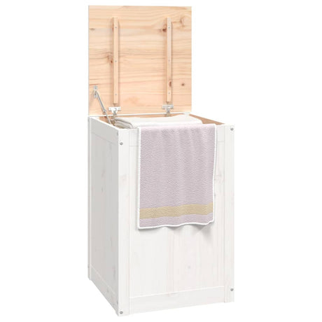 Laundry Box Solid Wood Pine