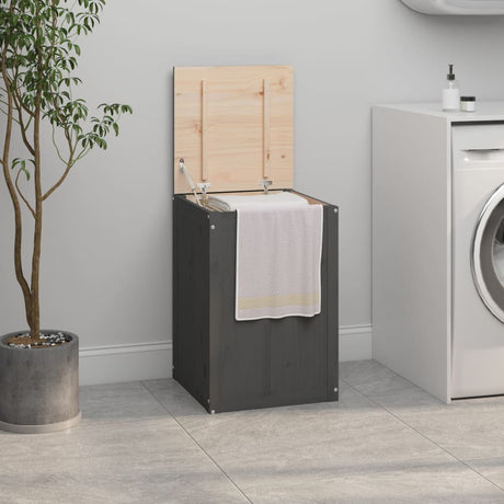 Laundry Box Solid Wood Pine
