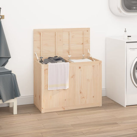Laundry Box Solid Wood Pine