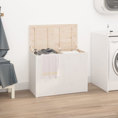 Laundry Box Solid Wood Pine