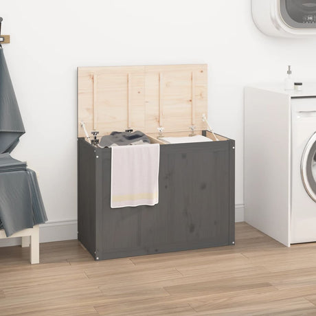 Laundry Box Solid Wood Pine