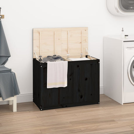 Laundry Box Solid Wood Pine