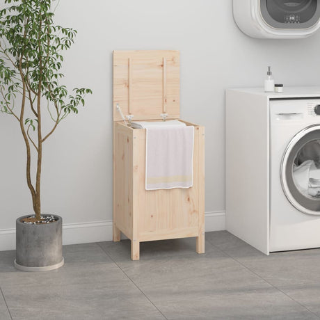 Laundry Box Solid Wood Pine