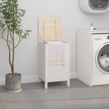 Laundry Box Solid Wood Pine