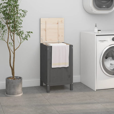 Laundry Box Solid Wood Pine