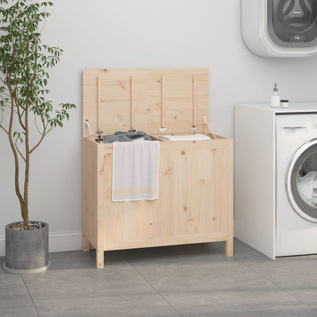 Laundry Box Solid Wood Pine