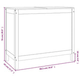 Laundry Box Solid Wood Pine