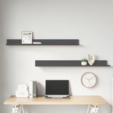Wall Shelves 2 Pcs Solid Wood Pine
