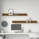 Wall Shelves 2 Pcs Solid Wood Pine