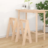 Stools 2 Pcs Solid Wood Pine