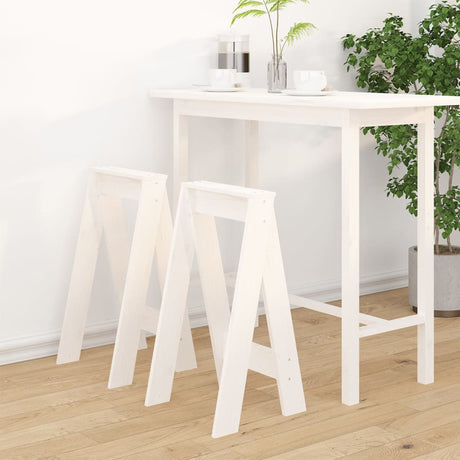 Stools 2 Pcs Solid Wood Pine