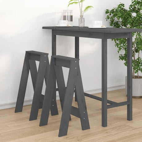 Stools 2 Pcs Solid Wood Pine