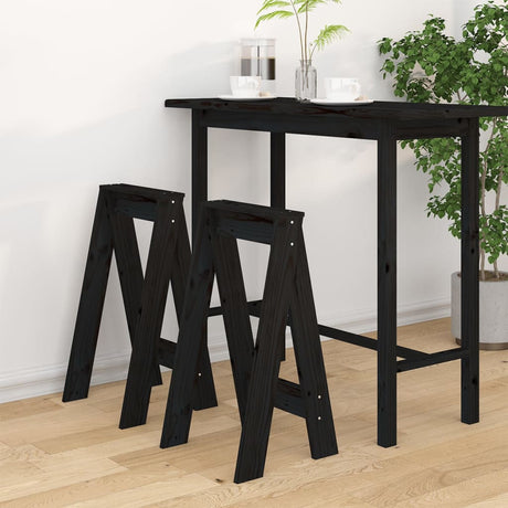Stools 2 Pcs Solid Wood Pine