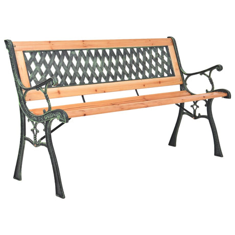 Garden Bench Cast Iron And Solid Firwood