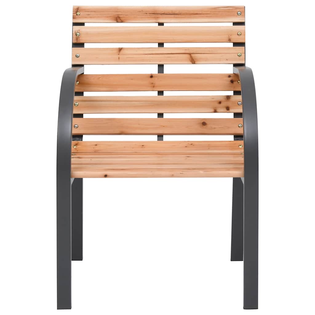 Garden Chairs 2 Pcs Solid Wood Fir