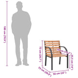 Garden Chairs 2 Pcs Solid Wood Fir
