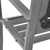 Garden Bench Black Steel