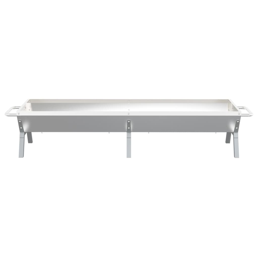 Bbq Tray Silver Stainless Steel