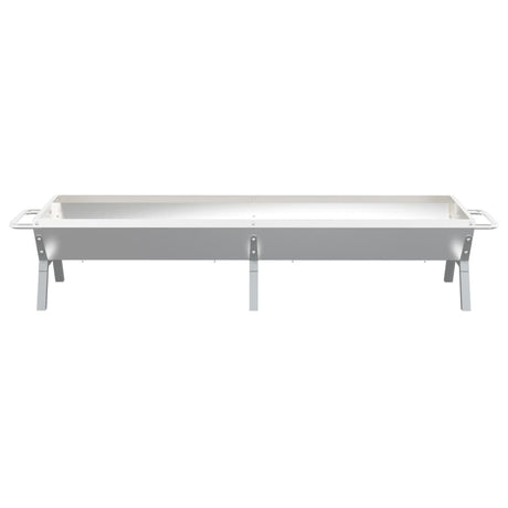 Bbq Tray Silver Stainless Steel