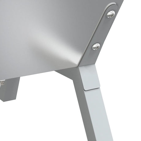 Bbq Tray Silver Stainless Steel