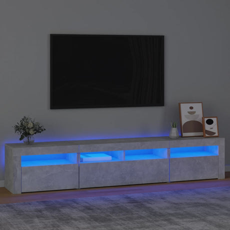 Tv Cabinets 2 Pcs With Led Lights Engineered Wood,  Tv Cabinet With Led 120X35X40 Cm Engineered Wood