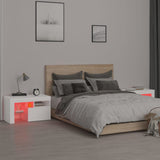 Bedside Cabinets 2 Pcs With Led Lights 70X36.5X40 Cm