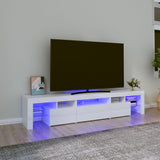 Tv Cabinet With Led Lights 260X36.5X40 Cm